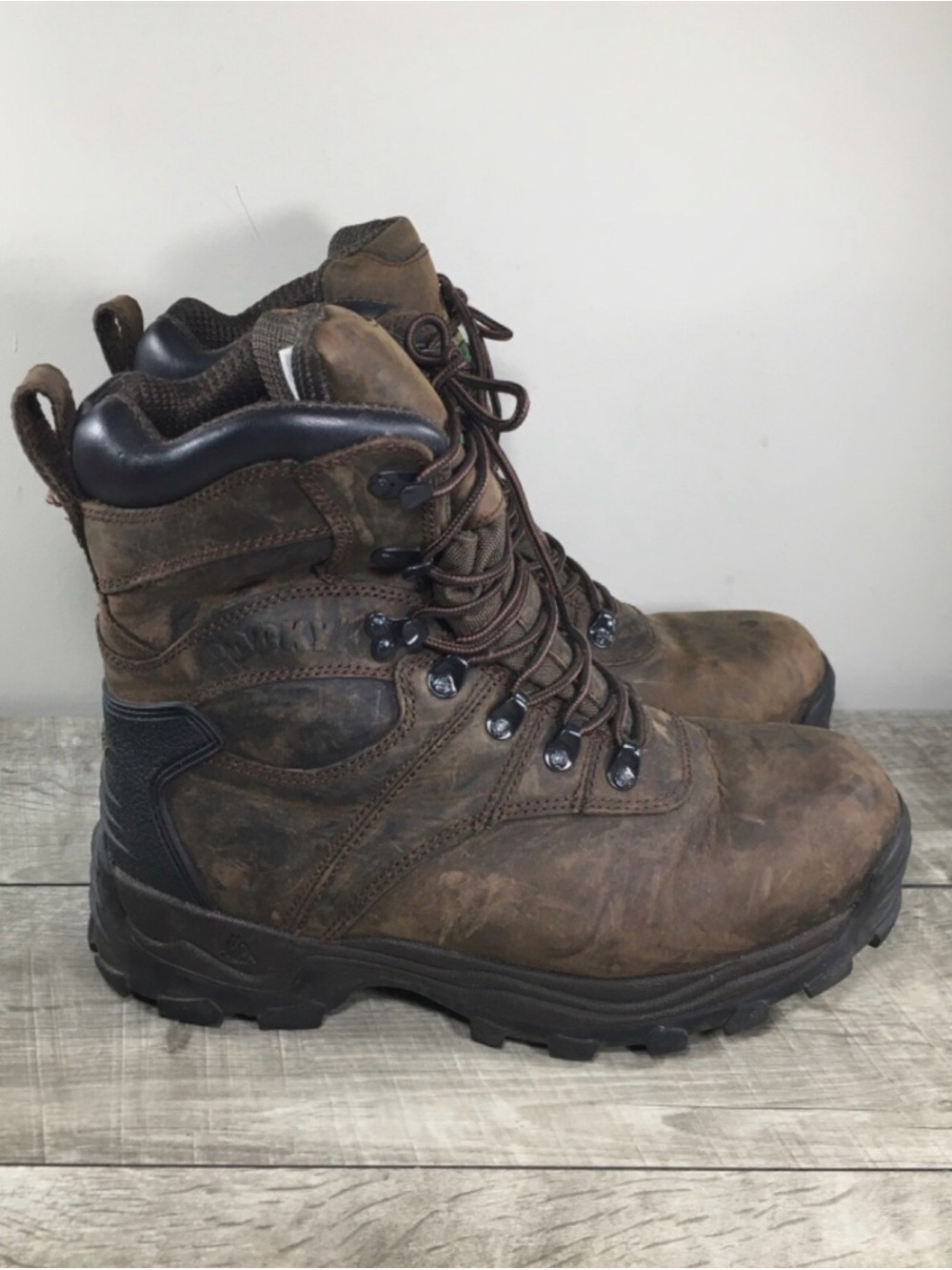Rocky Men's Sport Utility Soft Toe Waterproof Work Leather Insulated Boots 10.5